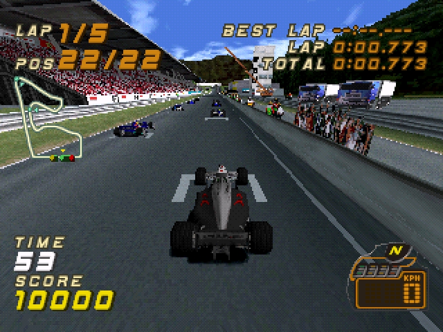 F1 Racing Championship - PlayStation game screenshot (2000) by Video System